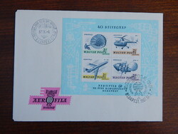 FDC 1967. Bélyegnap 40. - Aerofila (II.) - blokkal