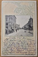 Győr-Moson-Sopron vármegye képeslapjai. Győr, Baross út, ca. 1900