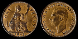 E 0517 Egyesült Királyság (Anglia) 1 Penny - VI. György 1944