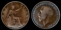E 0494 Egyesült Királyság (Anglia) 1 Penny - V. György 1917