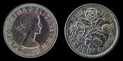 E 0367 Egyesült Királyság (Anglia) 6 pence 1967