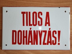 Retro Tilos a dohányzás! Tábla