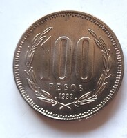 Chile 100 pesos 1992 (TT21)