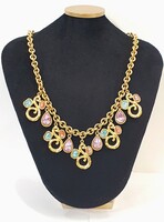 Vintage GIVENCHY 18kt aranyozott aláírt egyedi Nyaklánc