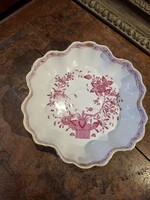 HERENDI INDIAN PATTERN RUFFLED SERVING PLATE