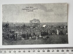 -AX769- Csót tábor fotólap Szibéria hadifogoly hazaszállítás segély fotó Veszprém 1919 RITKA