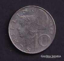 Ausztria 10 Schilling 1980