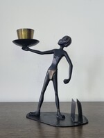 Richard Rohac stílusú art deco figurális hamutartó, asztaldísz