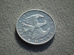 Németország, weimari ezüst 1 Márka (1 Reichsmark), 1926 A