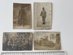 -AX767- 4db I.vh világháború katonai fotólap fotó olasz fogságban 1915 Nagyvárad hadifogoly posta