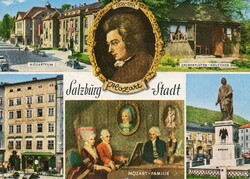Képeslap: Mozart Salzburg.