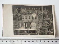 -AX779- 1917 Erdély Románia ellátmányos katonai fotólap tábori posta konyha pékség fénykép I. vh