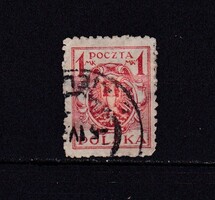 1920 Lengyelország 1 Marka Régi Bélyeg