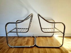 Mid-century csővázas fotel, karosszék, LV 009