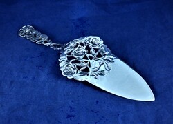 BEAUTIFUL ANTIQUE SILVER CAKE SERVER, GERMAN, CIRCA 1890!!!