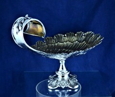 BREATH-TAKING, SILVER TABLE CENTERPIECE, MILAN, CA. 1970!