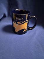 Retro "Bika" (Taurus) horoszkópos kerámiabögre