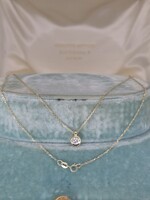 Modern Brilles Gold Slider Pendant Necklace