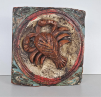 Hollóházi Zodiac Wall Decor, Wooden Zodiac Sculpture