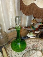 Green Glass Carafe (Liqueur Jug)