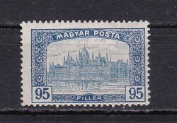 1919 Parlament 95f Szép Postatiszta Bélyeg
