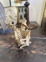 Benini bronz dudás zenész figura – Benin, Afrika