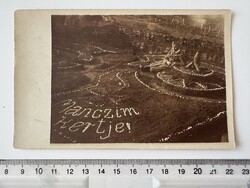 -AX778- 1917 I. világháborús lövészárok kert katonai fotó front emlékmű fénykép I.vh gránát RITKA