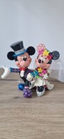 Disney , Britto mickey mouse esküvői nagy műgyanta gyüjtői figura.