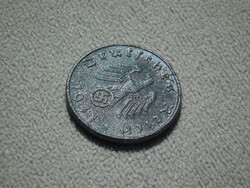 Németország, horogkeresztes birodalmi 5 Pfennig (Reichspfennig), 1941 A
