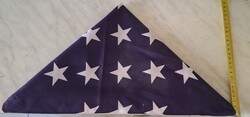 Triangular American flag
