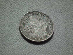 Németország, horogkeresztes birodalmi nikkel 50 Pfennig (Reichspfennig), 1939 A