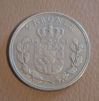 Dánia 5 korona, 1961