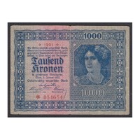 Ausztria,1000 kronen 1922 F