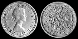 E 1163 Egyesült Királyság (Anglia) 6 pence 1964