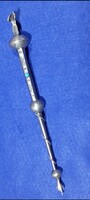 Russian Czar Judaica, 1857 /Vilnius stamped 875 silver/ Talisman with Turquoise Stone