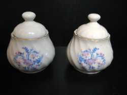 Retro Shabby Chic porcelán cukros bolgár Kitka