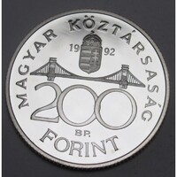 Magyarország,200 forint 1992 PP EF+  12g500