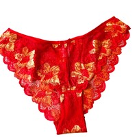Szexi Divatos Piros Arany Mintás Szexi Női Alsó. Méret: 2 XL, Kód: 204 FE 204