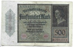 500 márka 1922 Németország 1.