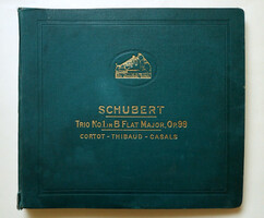 1926-os RITKA antik Schubert Trio sellak gramofon lemez album gyűjtemény klasszikus zene komolyzene