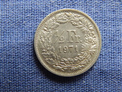 Svájc 1/2 Franc 1971