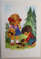 Képeslap, Német, Gyerek, tréfás, Grafika, Planet (K4)