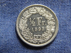 Svájc 1/2 Franc 1993 B