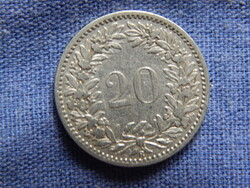 Svájc 20 Rappen 1884 B