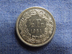 Svájc 1/2 Franc 1984