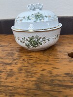 Hollóházi porcelàn bonbonier Erika mintás .
