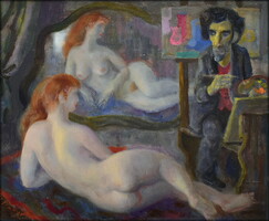 Szabó Vladimir (1905 - 1991): A FESTŐ ÉS MODELLJE