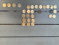 47 db magyar 20 forintos érme – 14 db Tisztelet a hősöknek és Deák Ferenc-emlékérme