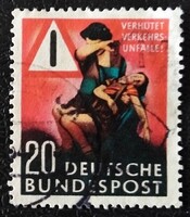 NP162 / Németország 1953 Balesetmegelőzés bélyeg pecsételt