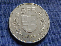 Svájc 5 Franc 1988 B